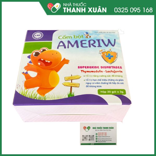 Cốm bột Ameriw - Tăng cường sức đề kháng vượt trội cho trẻ